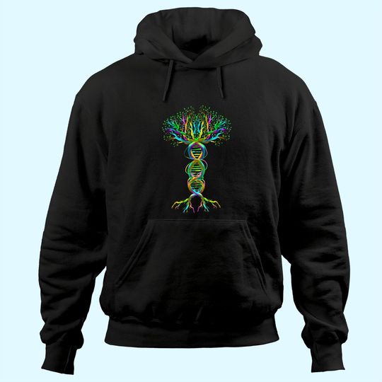 Cool DNA Tree | Funny Plant Genealogy Student Lover Gift Hoodie
