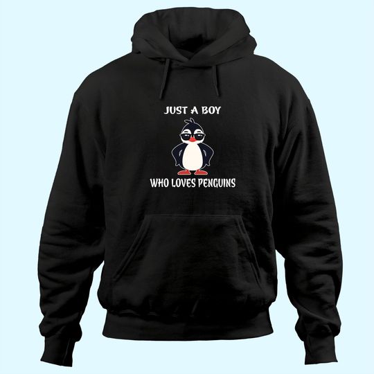 Just A Boy Who Loves Penguins Hoodie