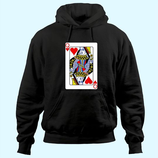 Playing Card Queen of Hearts Hoodie Valentine's Day Costume