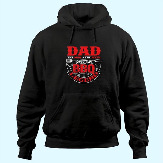 The Man The Myth The BBQ The Legend Smoker Grillin Dad Gifts Hoodie