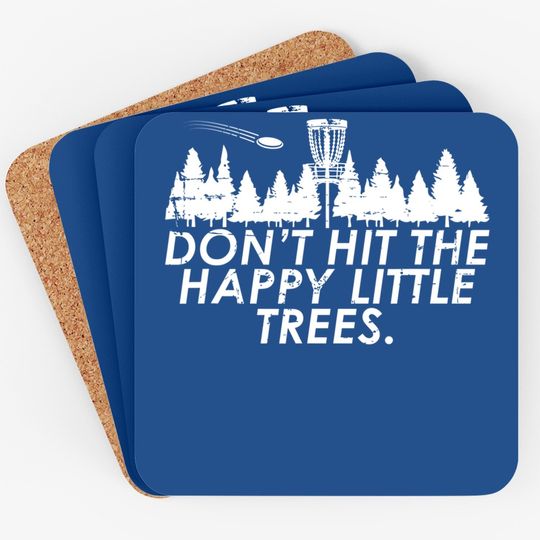 Funny Trees Disc Golf Coaster Perfect Gift For Frisbee Players