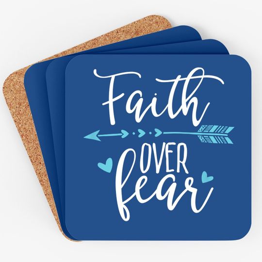 Faith Over Fear- Faith Over Fear Apparel Coaster