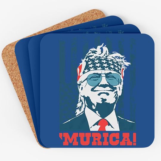 Donald Trump Coaster Murica 4th Of July Patriotic American Party Usa Coaster