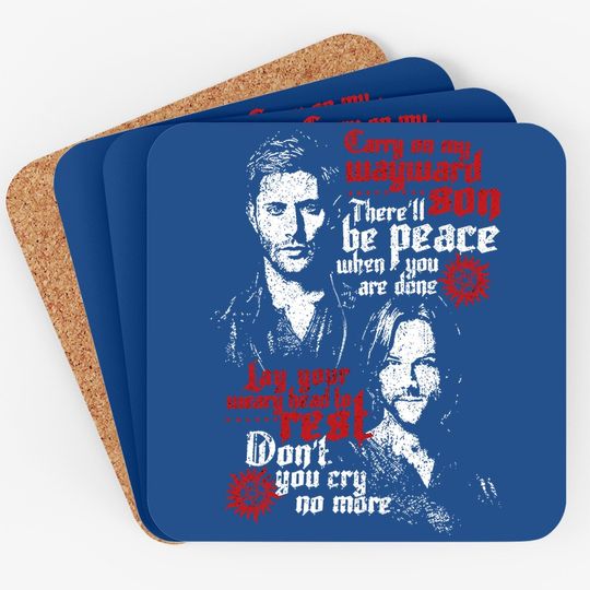 Dean And Sam Winchester Rebellious Sons Coaster