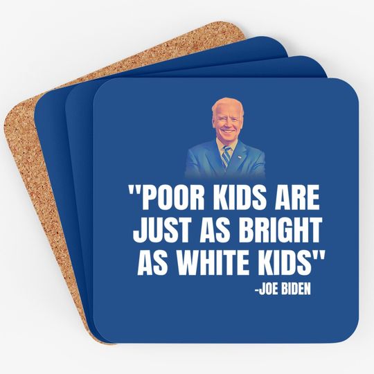 Creepy Uncle Joe Biden Inspired Design Coaster