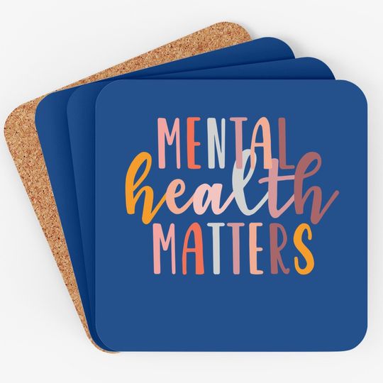 Mental Health Matters Gift Human Brain Illness Awareness Coaster