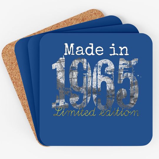 Made In 1965 Coaster - 56 Year Old Coaster 1965 56th Birthday Gift Coaster