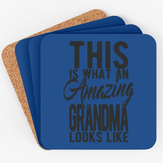 This Is What An Amazing Grandma Looks Like Coaster Graphic Coaster