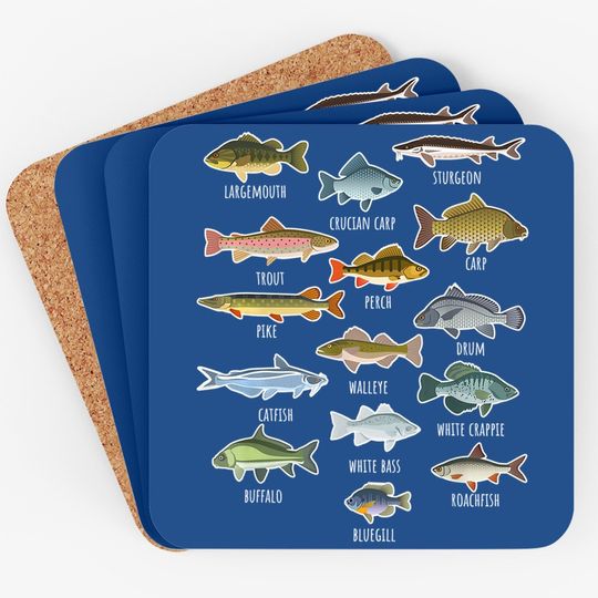 Types Of Freshwater Fish Fishing Coaster