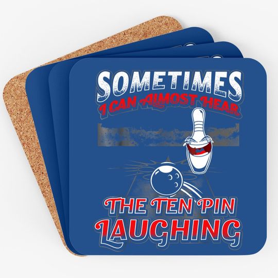 Hear 10 Pin Laughing Funny Bowling Coaster