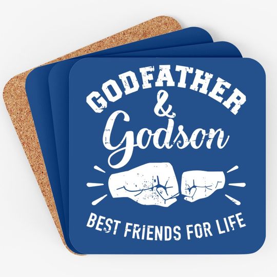 Godfather And Godson Friends For Life Coaster