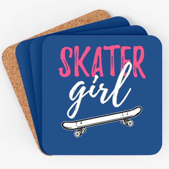 Skater Girl Skateboarding Skateboard Girls Gift Coaster