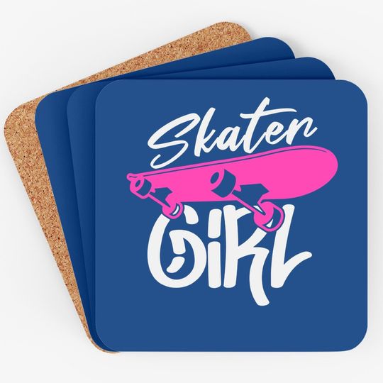 Skater Skateboard Skateboarding For Girls Coaster