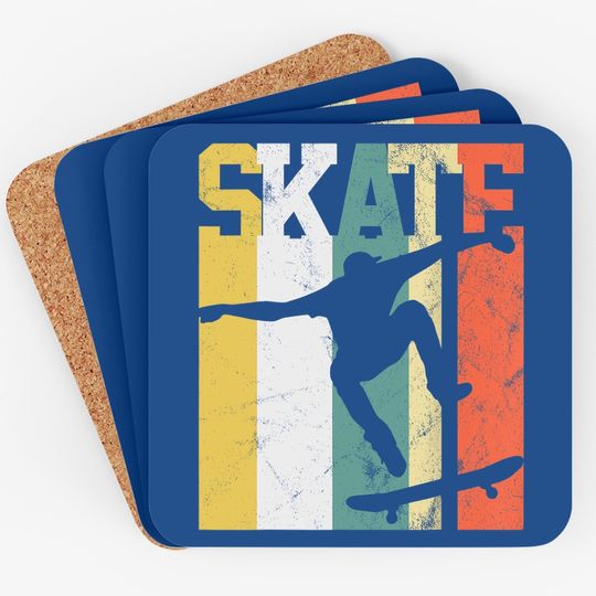 Skate Skateboarder Gift Skateboard Retro Coaster
