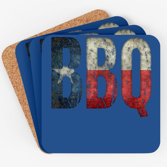 Bbq Texas State Flag Barbecue Coaster