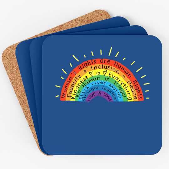 Gay Pride Human Rights Black Lives Matter Love Is Love Coaster
