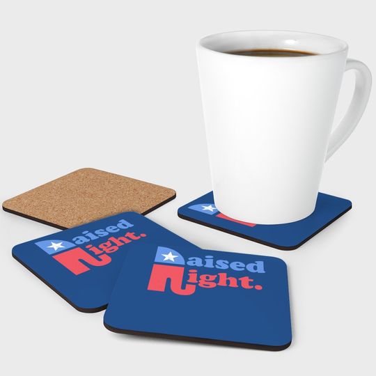 Raised Right Republican Elephant Retro Style Distressed Gift Coaster