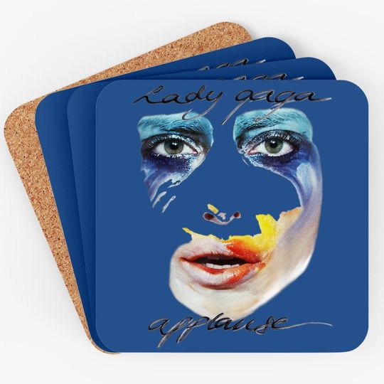Art Pop Ball Applause American Pop Painted Face Coaster