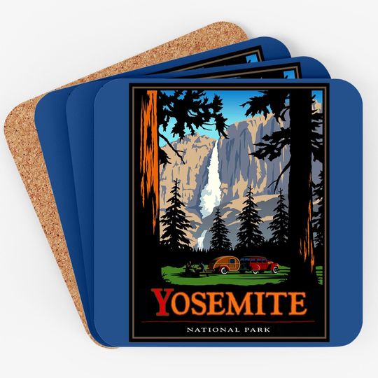 Yosemite Coaster Vintage National Park Coaster