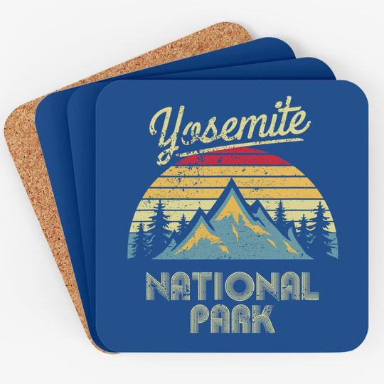 Vintage Retro Yosemite National Park Mountain Coaster