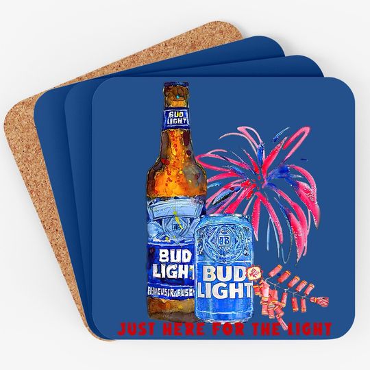 Just Here For The Light Bud Light Coaster