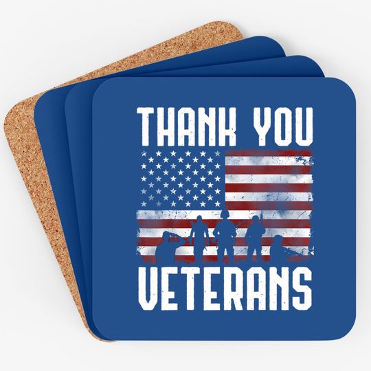 Thank You Veterans Coaster
