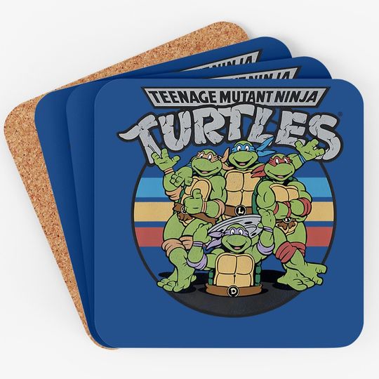 Teenage Mutant Ninja Turtles Retro Spot Logo Coaster-coaster