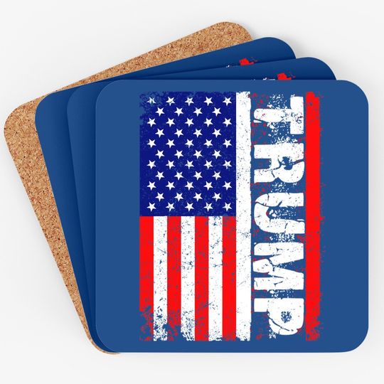 President Donald Trump 2020 Vintage Usa Flag Coaster Coaster