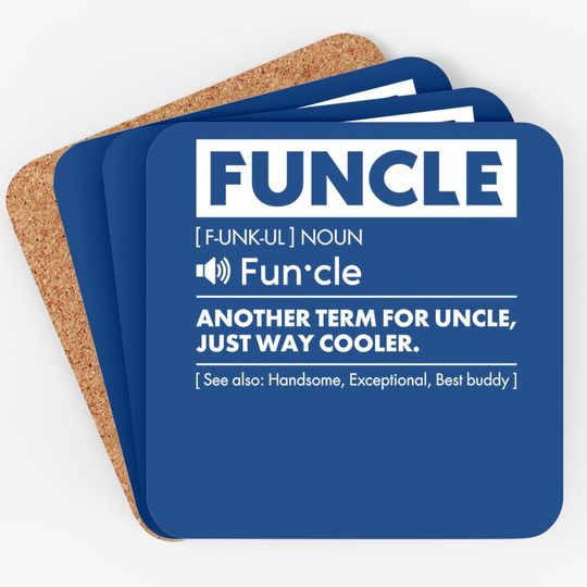 Comfiv Funcle Coaster For Best Uncle Coaster Ever Cool Coaster
