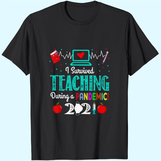 I Survived Teaching During Pandemic Shirt, Last Day Of School Shirt For Teachers, School Apparel, Last Day Of School