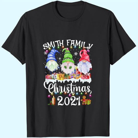 Personalised Family Gnomes Christmas Matching T-Shirts
