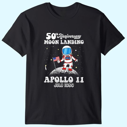 Kids 50th Anniversary Moon Landing Apollo 11 Astronaut Walk Shirt