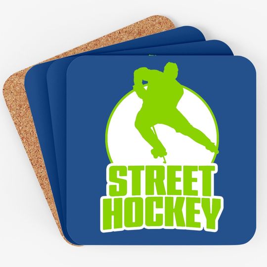 Street Hockey Player Coaster
