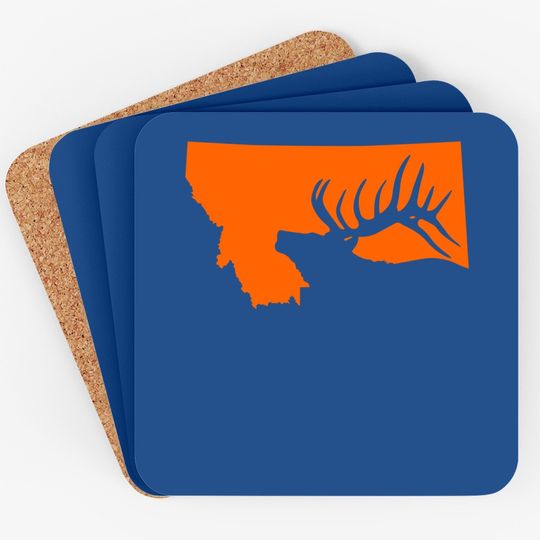 Montana Elk Hunting Coaster