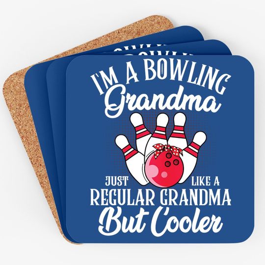 Bowling Grandma Novelty Coaster For Bowling Family Coaster