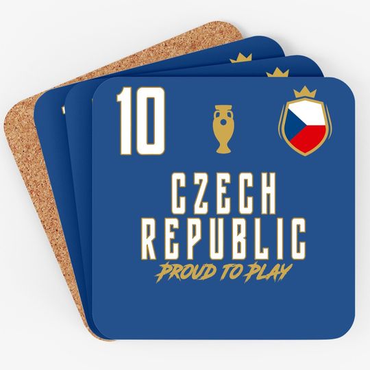 Fan Czech Republic National 10 Soccer Team Football Player Premium Coaster