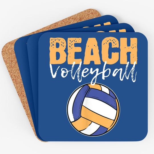 Beach Volleyball Lover Player Team Sports Coasterns Coaster
