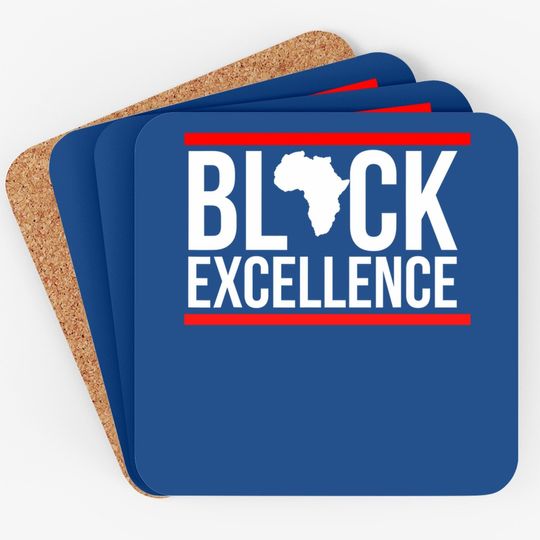 Black Excellence African American Coaster