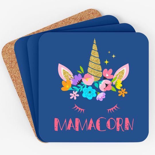 Funny Mamacorn Unicorn Coaster