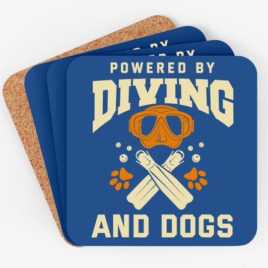 Diving Coaster Dog Lover Scuba Diving Lover Diver Coaster