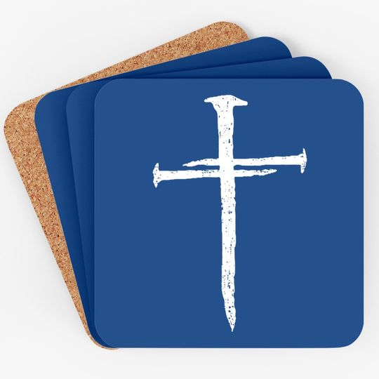 Christian Jesus Nail Cross Coaster