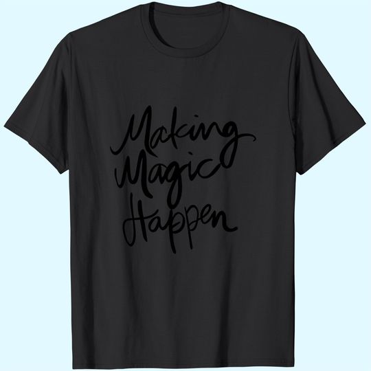 ZAWAPEMIA Making Magic Happen Shirt Women Short Sleeve Cute Funny Vacation Tee T-Shirt
