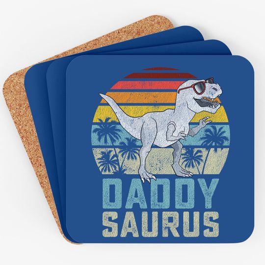 Daddysaurus T Rex Dinosaur Daddy Saurus Coaster