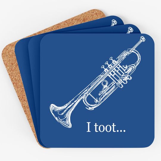 Trumpet Toot Musical Instrument Coaster