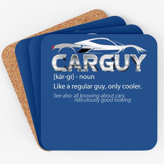 Car Guy Sport Car Mechanic Coaster