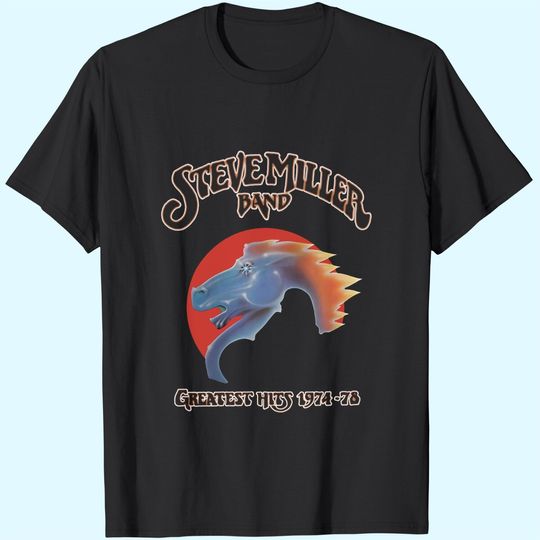 Steve Miller Band Men's T Shirt Cotton Fashion Sports Casual Round Neck Short Sleeve Tees