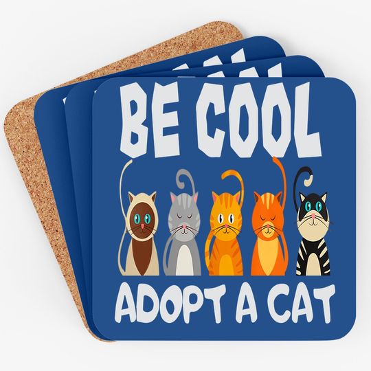 Adopt A Cat Animal Shelter Cat Rescue Coaster