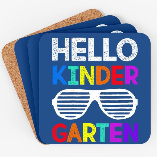 Hello Kindergarten Back To School Teacher Student Coaster