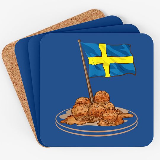 Swedish Meatballs Sweden Europe Travel Coaster