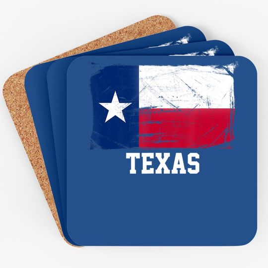 Texas United States Vintage Distressed Flag Coaster